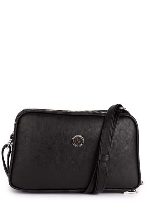 Gondol Kadın Günlük Çapraz Omuz Çantası gp.1327 - Siyah Cilt