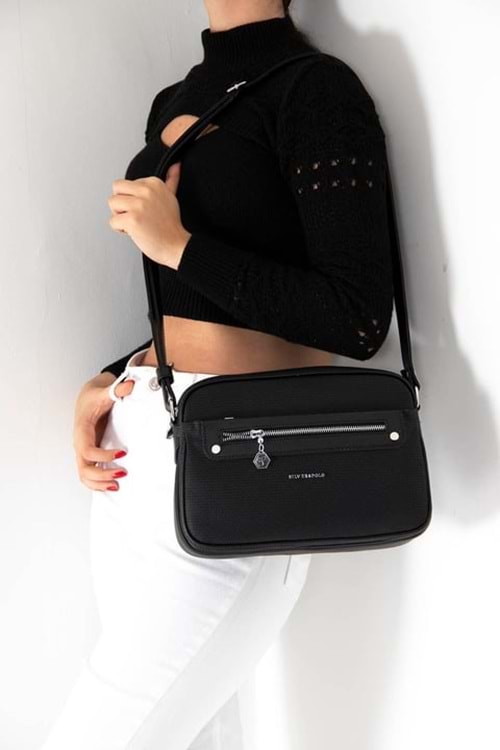 Gondol Kadın Günlük Şık Omuz Çantası sp.753m86 - Siyah