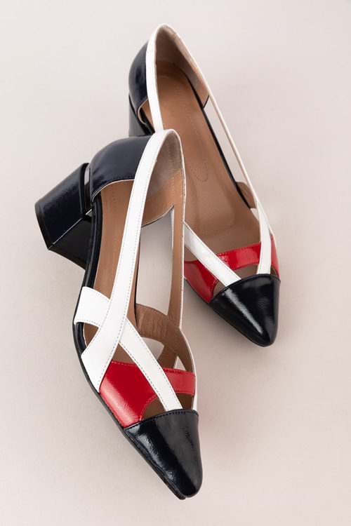 Gondol Kadın Hakiki Deri Renkli Topuklu Ayakkabı ast.6083 - Laci Kombin - 37