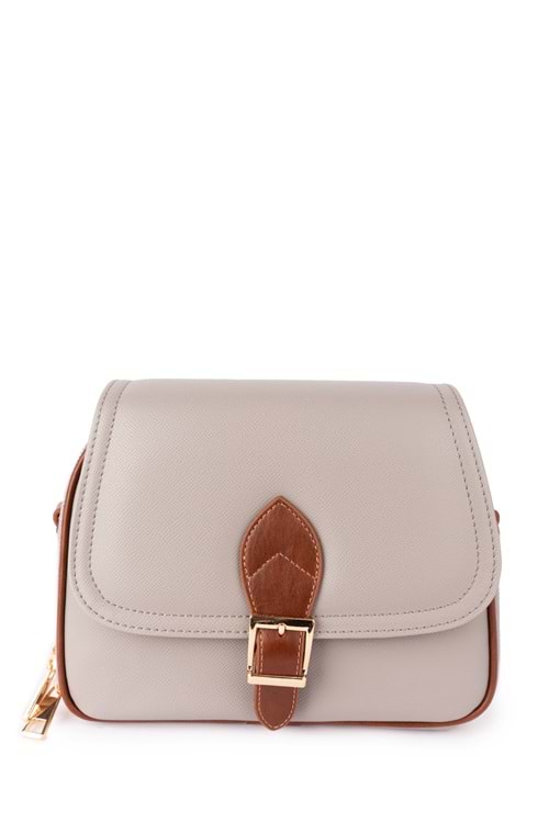 Gondol Kadın Çift Bölmeli Şık Günlük Çanta ald.1406 - Gri