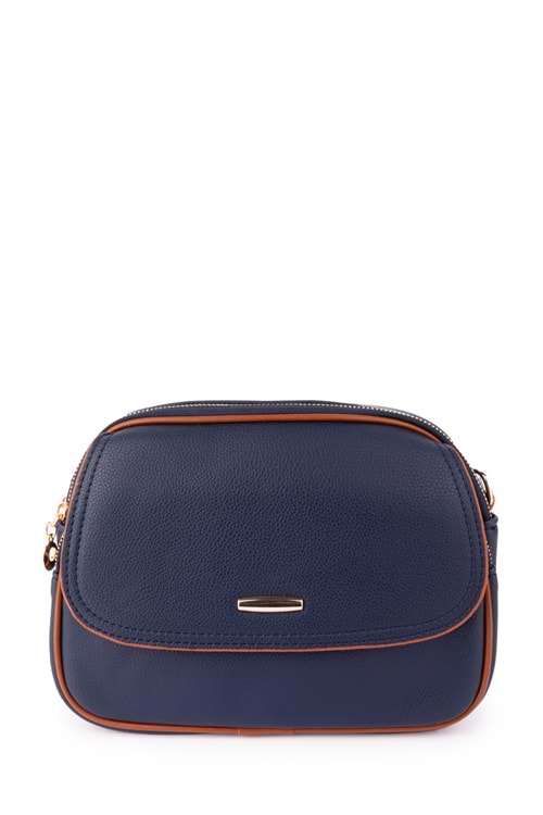 Gondol Kadın Çift Bölmeli Şık Günlük Çanta ald.1407 - Lacivert