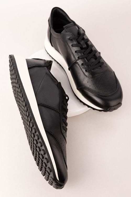 Gondol Erkek Içi Dışı Hakiki Süet Deri Günlük Rahat Ayakkabı tnl.8061 - Siyah - 43