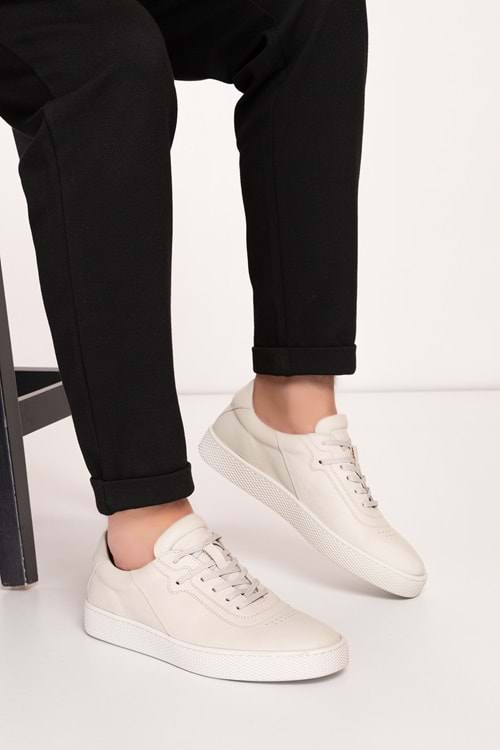 Gondol Erkek Içi Dışı Hakiki Deri Günlük Rahat Ayakkabı tnl.8010 - Buz Gri - 40