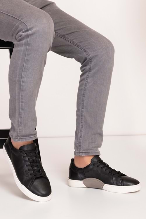 Gondol Erkek Içi Dışı Hakiki Deri Günlük Rahat Ayakkabı tnl.7080 - Siyah - 40