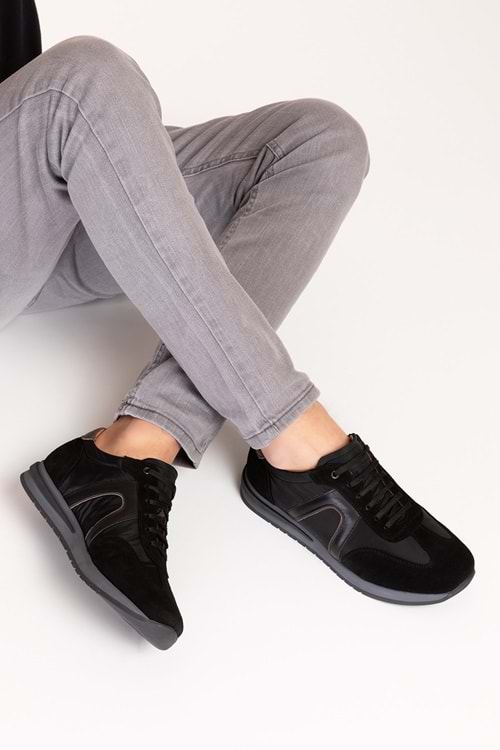 Gondol Erkek Hakiki Deri Günlük Rahat Ayakkabı ozd.3051 - Siyah - 40