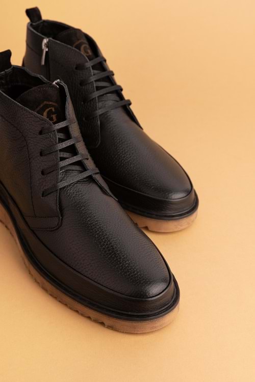 Gondol Erkek Hakiki Deri Günlük Bot src.341 - Siyah - 41