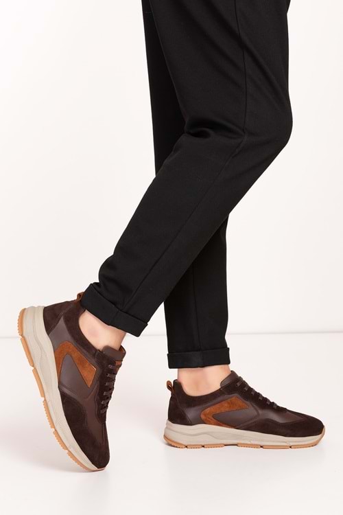 Gondol Erkek Hakiki Deri Günlük Rahat Ayakkabı src.1004 - Kahverengi - 40