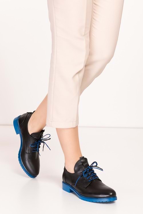 Gondol Kadın İçi Dışı Hakiki Deri Günlük Ayakkabı alsx.334 - Siyah M.T. - 36