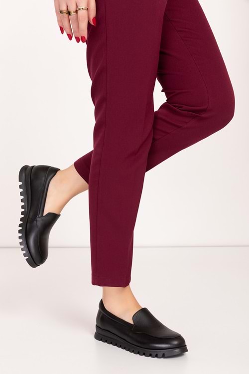 Gondol Hakiki Deri Günlük Rahat Ayakkabı alpx.8091 - Siyah - 36