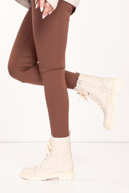 Gondol Kadın Hakiki Deri Günlük Postal wst.3020 - Bej - 37