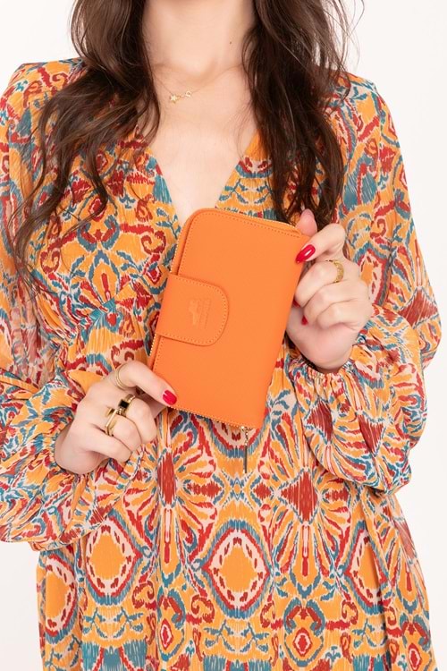 Gondol Hmx Polo Günlük Kullanışlı El Cüzdanı Hmx.260 - Turuncu - TEK EBAT