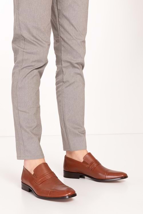 Gondol Erkek Hakiki Deri Kösele Taban Klasik Ayakkabı tx.3431 - Taba - 40