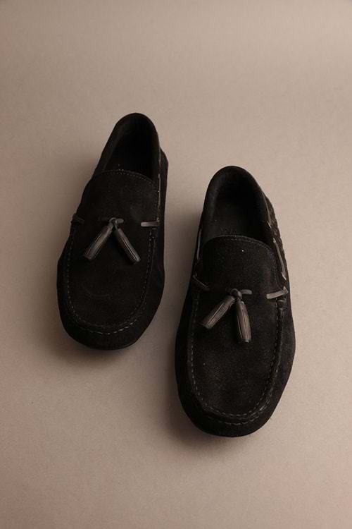 Gondol Erkek Hakiki Deri Klasik Loafer Siyah 39 ttx.205