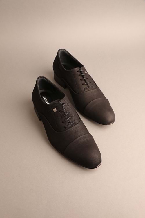 Gondol Erkek Hakiki Deri Klasik Kösele Siyah 38 ttx.103