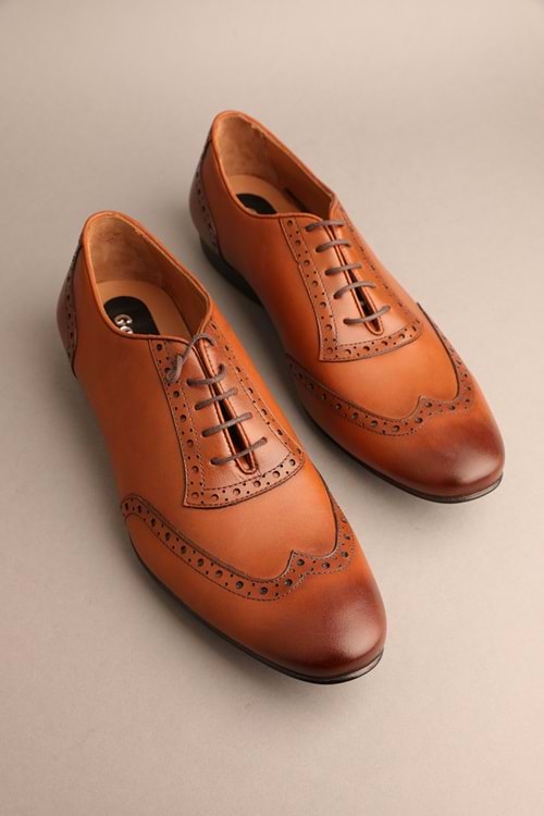 Gondol Erkek Hakiki Deri Klasik Kahverengi 44 ttx.105