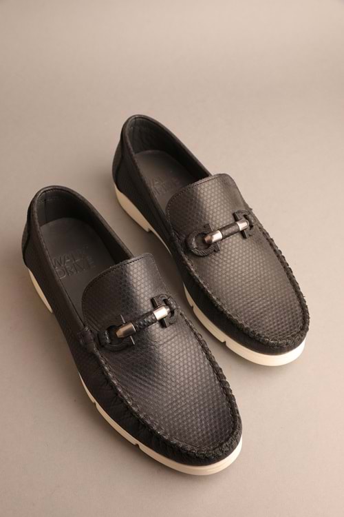Gondol Erkek Hakiki Deri Klasik Loafer Siyah 41 ttx.264