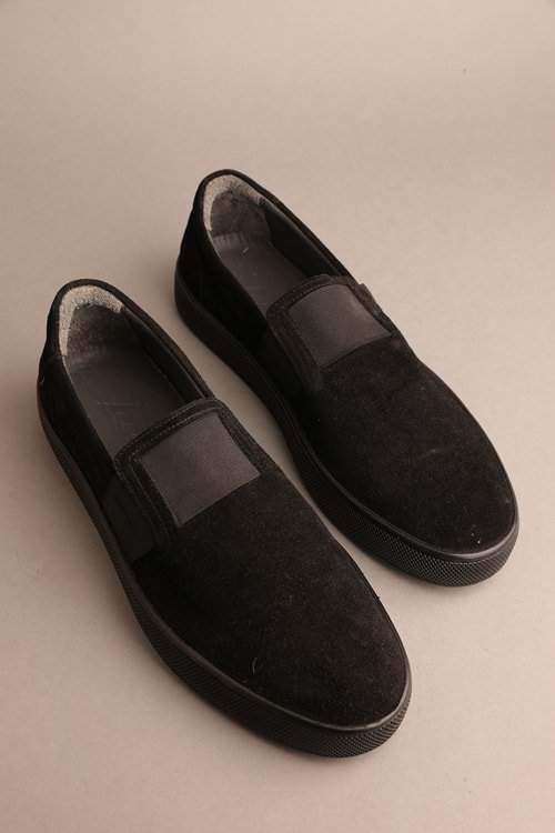 Gondol Erkek Hakiki Deri Klasik Loafer Siyah Süet 41 ttx.275