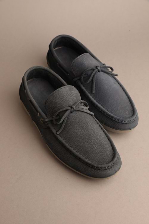 Gondol Erkek Hakiki Deri Klasik Loafer Lacivert 42 ttx.287