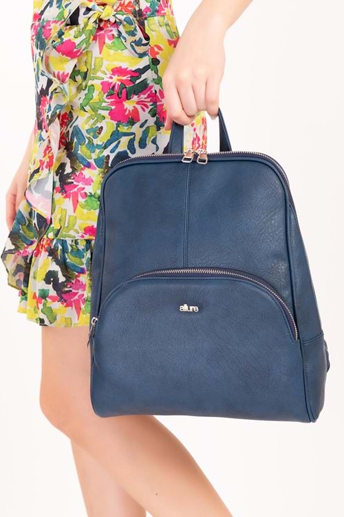 Gondol Kadın Günlük Şık Sırt Çantası ald.1025 - Lacivert - TEK EBAT