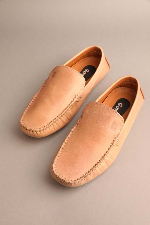 Gondol Erkek Hakiki Deri Klasik Loafer Kum 41 ttx.2015