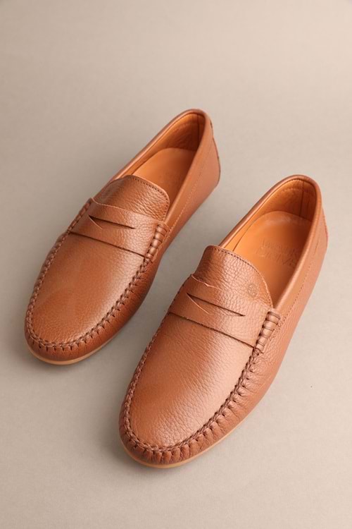 Gondol Erkek Hakiki Deri Klasik Loafer Taba 42 ttx.20128