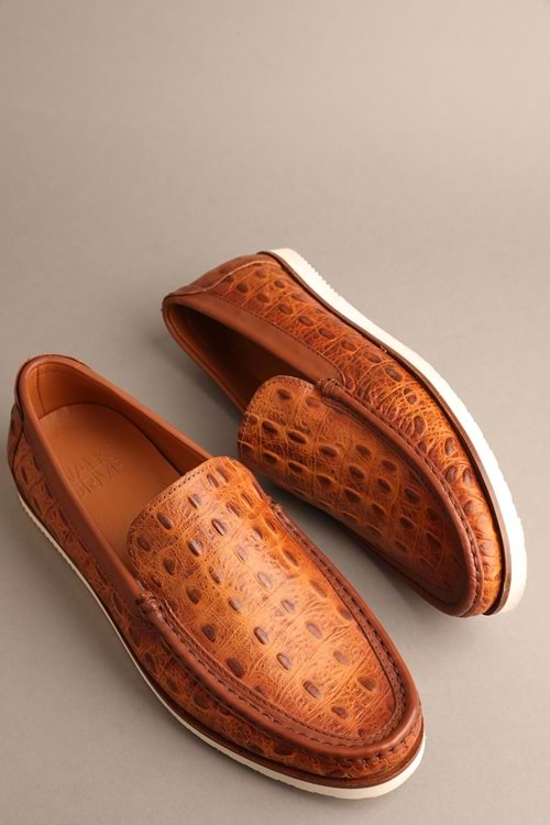 Gondol Erkek Hakiki Deri Klasik Loafer Taba 42 ttx.20129