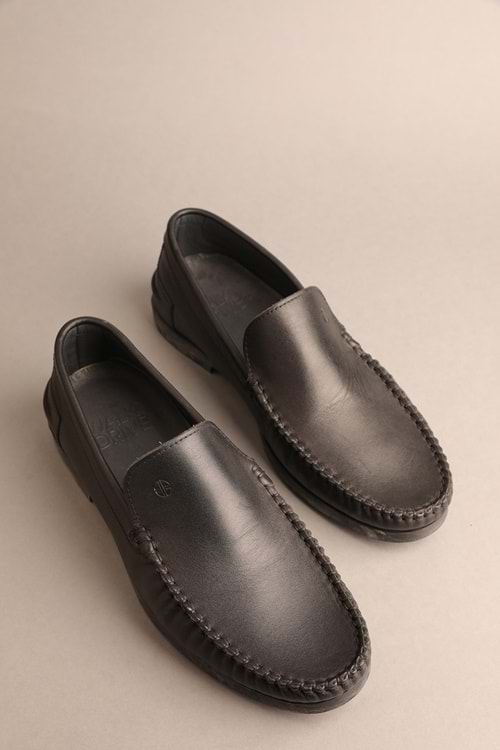 Gondol Erkek Hakiki Deri Klasik Loafer Siyah 41 ttx.20131