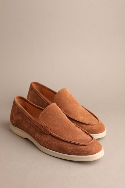 Gondol Erkek Hakiki Deri Klasik Loafer Taba Süet 40 ttx.20161