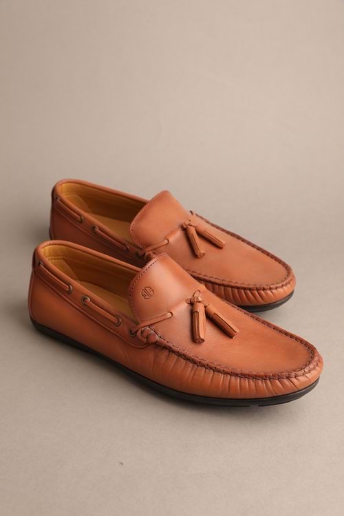Gondol Erkek Hakiki Deri Klasik Loafer Kahverengi 41 ttx.20177
