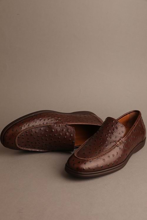 Gondol Erkek Hakiki Deri Klasik Loafer Kahverengi 42 ttx.20196