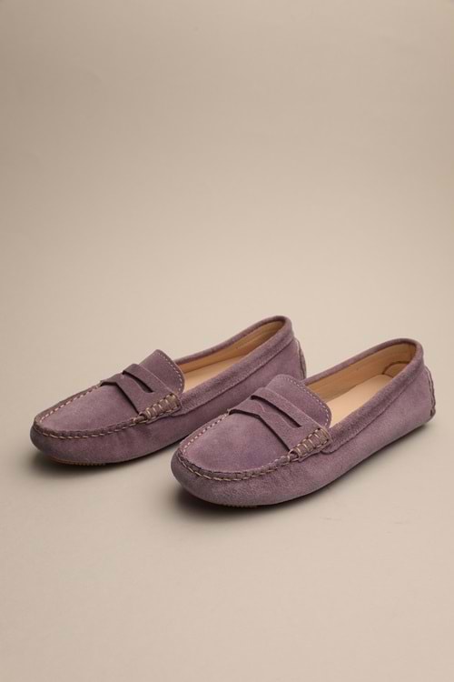 Gondol Kadın Hakiki Deri Klasik Loafer Lila 37 ttx.739
