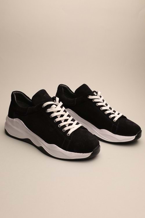 Gondol Erkek Hakiki Deri Klasik Casual Siyah Süet 42 ttx.505