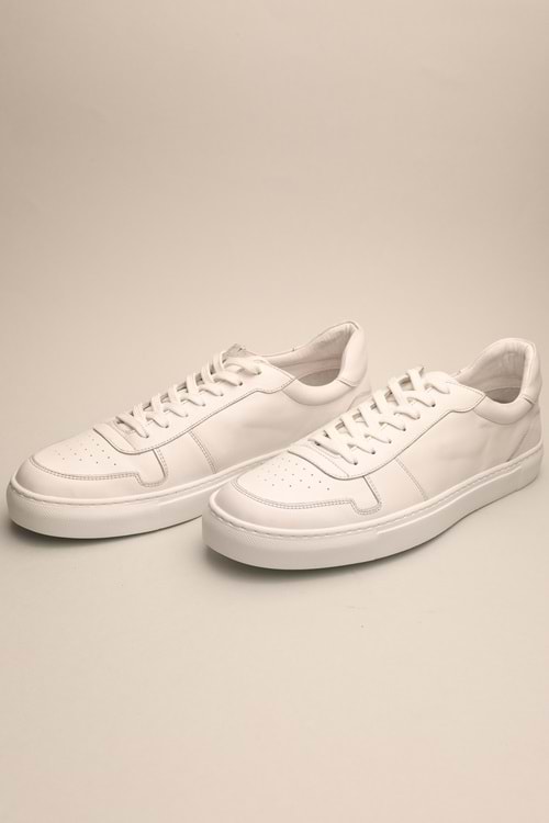 Gondol Erkek Hakiki Deri Klasik Casual Beyaz 45 ttx.507