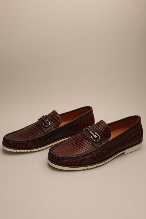 Gondol Erkek Hakiki Deri Klasik Loafer Kahverengi 42 ttx.642