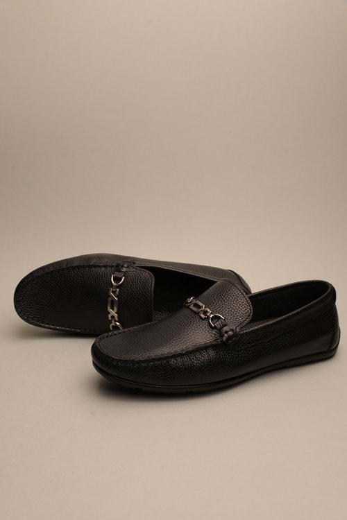 Gondol Erkek Hakiki Deri Klasik Loafer Siyah 42 ttx.643