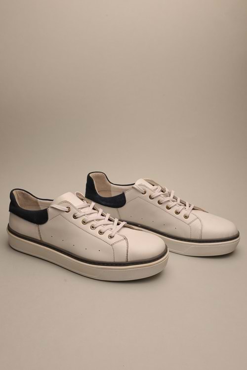 Gondol Erkek Hakiki Deri Klasik Casual Beyaz 41 ttx.509