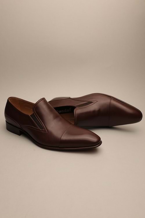 Gondol Erkek Hakiki Deri Klasik Kösele Kahverengi 42 ttx.123