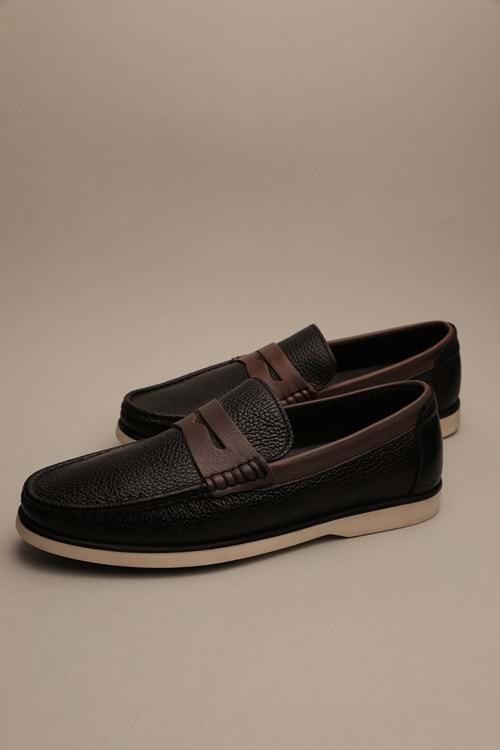 Gondol Erkek Hakiki Deri Klasik Loafer Siyah 41 ttx.655