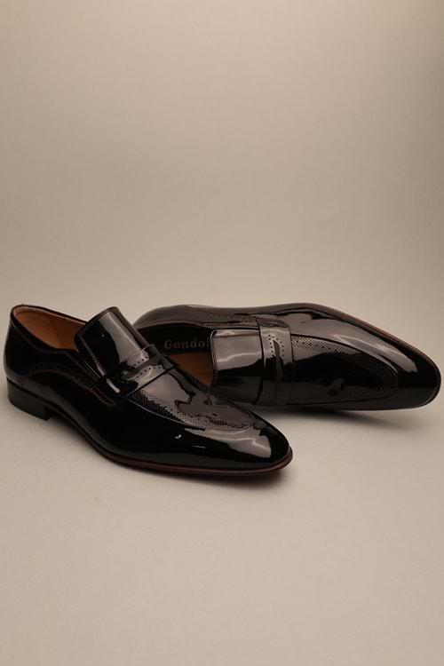 Gondol Erkek Hakiki Deri Klasik Siyah 41 ttx.126