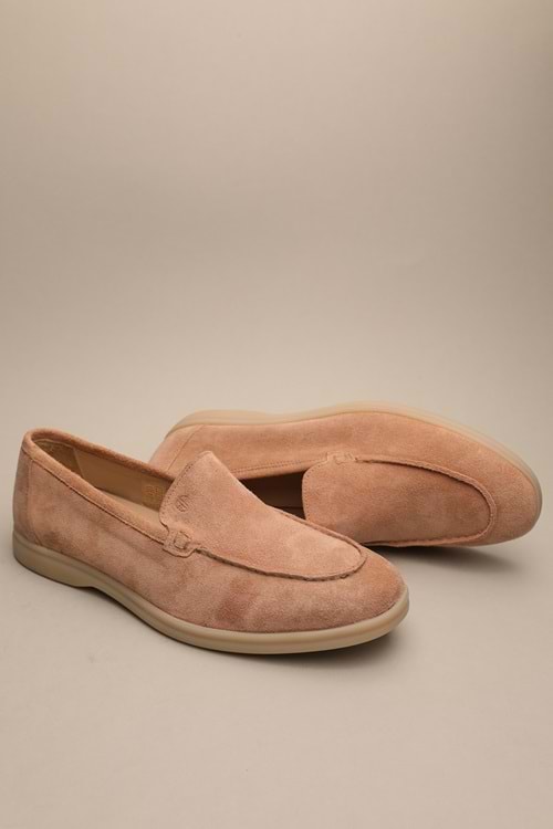 Gondol Erkek Hakiki Deri Klasik Loafer Gül Kurusu 40 ttx.660