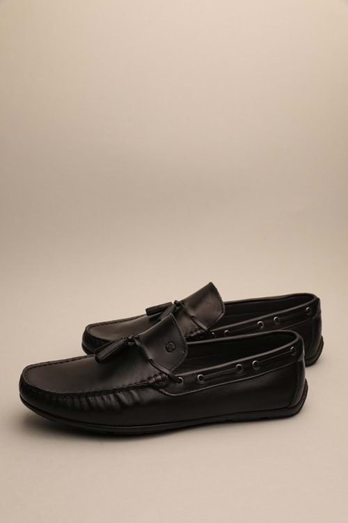 Gondol Erkek Hakiki Deri Klasik Loafer Siyah 41 ttx.664