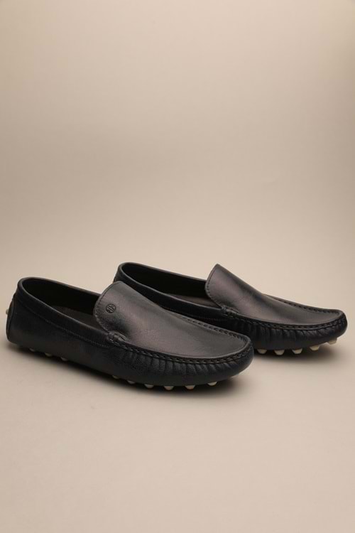 Gondol Erkek Hakiki Deri Klasik Loafer Lacivert 42 ttx.670