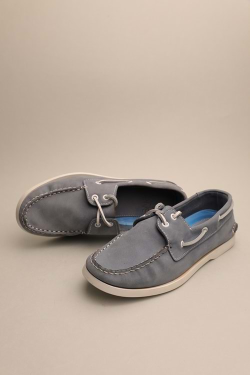 Gondol Erkek Hakiki Deri Klasik Loafer Mavi 40 ttx.677