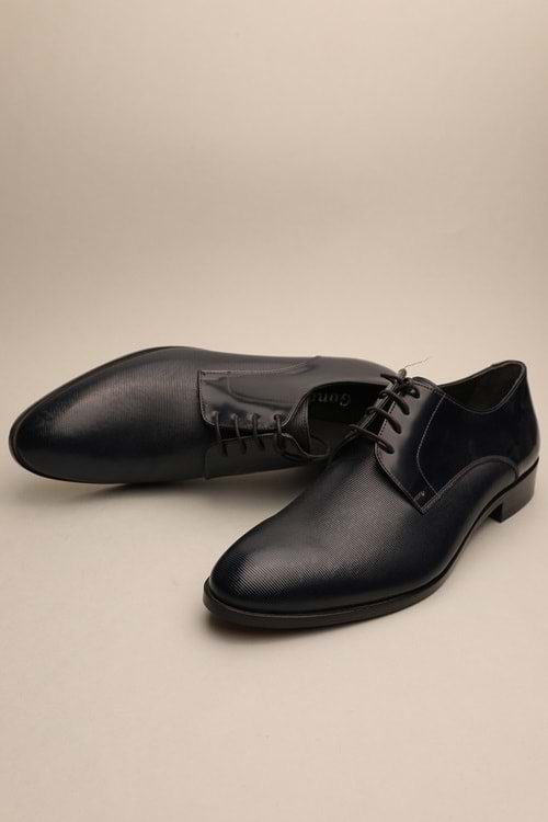 Gondol Erkek Hakiki Deri Klasik Kösele Lacivert 42 ttx.135