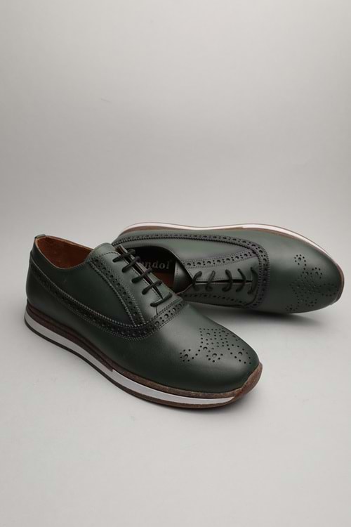 Gondol Erkek Hakiki Deri Klasik Casual Haki 42 ttx.513