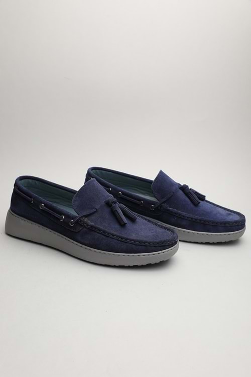 Gondol Erkek Hakiki Deri Klasik Loafer Laci Süet 42 ttx.60136