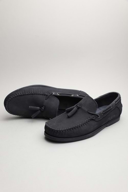 Gondol Erkek Hakiki Deri Klasik Loafer Lacivert 41 ttx.60137