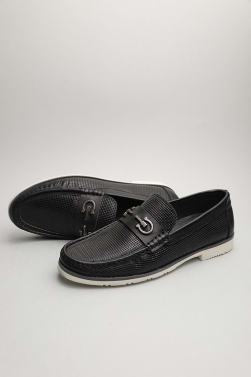 Gondol Erkek Hakiki Deri Klasik Loafer Siyah 42 ttx.60141