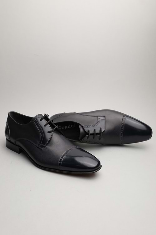 Gondol Erkek Hakiki Deri Klasik Lacivert 42 ttx.155