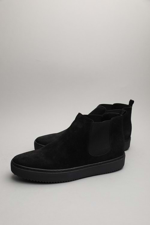 Gondol Erkek Hakiki Deri Klasik Bot Siyah Süet 42 ttx.401